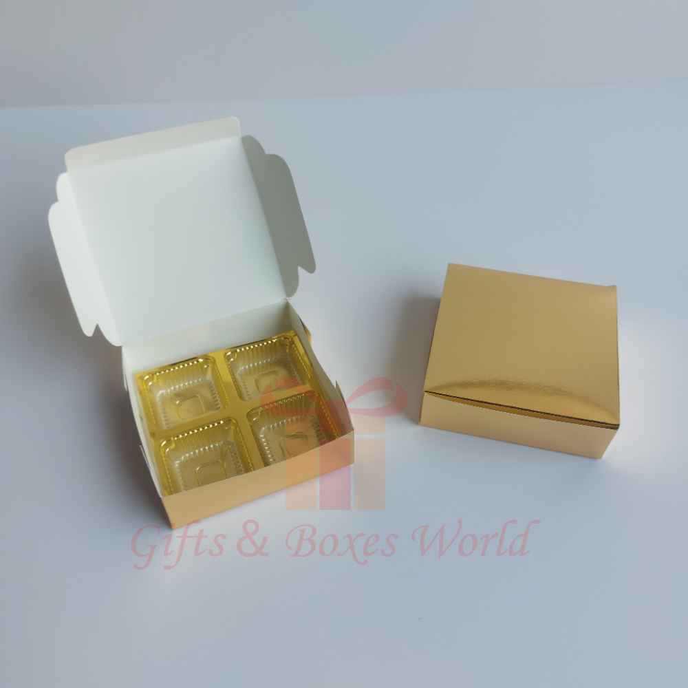 Glossy Golden Sweet Box